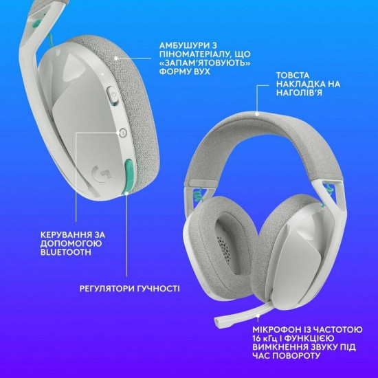 Гарнітура Logitech G321 Lightspeed White (981-001569)