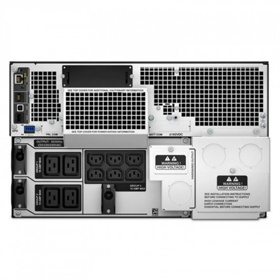 Джерело безперебійного живлення APC Smart-UPS SRT 10000VA, Online, 6хIEC 320 C13, 4хIEC 320 C19, RJ-45, USB, LCD, металл (SRT10KRMXLI)