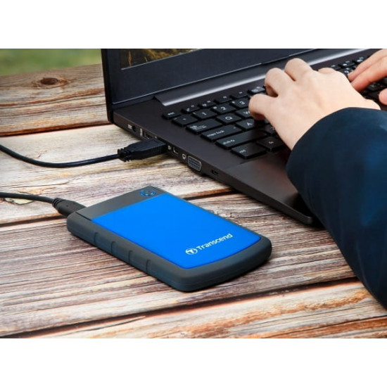 Накопичувач зовнiшнiй 2.5" USB 4.0TB Transcend StoreJet 25H3 Navy Blue (TS4TSJ25H3B)