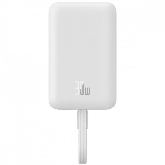 Універсальна мобільна батарея Baseus Magnetic Mini 10000mAh, 30W White (P1002210B223-00)