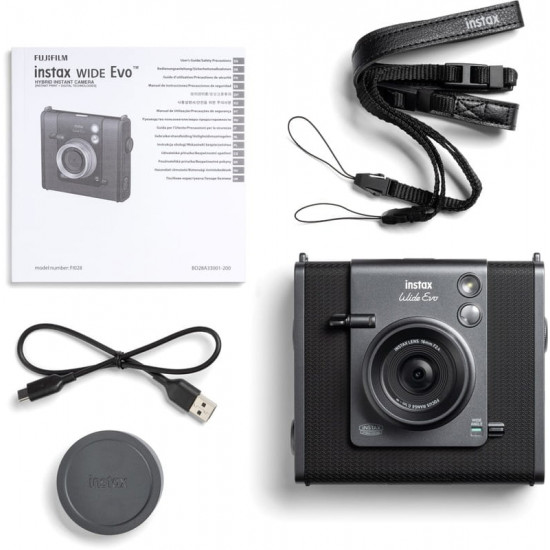 Камера моментального друку Fujifilm Instax Wide Evo Black (16840933)