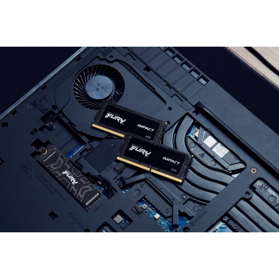 Модуль пам`ятi SO-DIMM DDR5 32GB/5600 Kingston Fury Impact PnP (KF556S40IB-32)