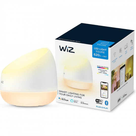 Настільна лампа WiZ Squire LED 9W 2200-6500K RGB Wi-Fi White (929002690301)