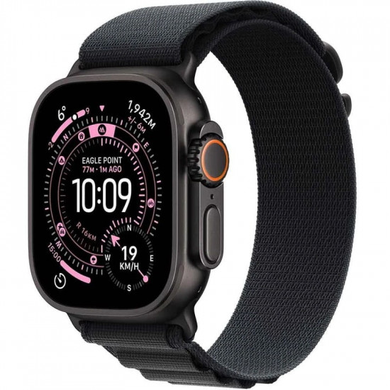 Смарт-годинник Apple Watch Ultra 3 GPS + Cellular 49mm Black Titanium Case with Black Alpine Loop - Large (MF0X4QP/A)