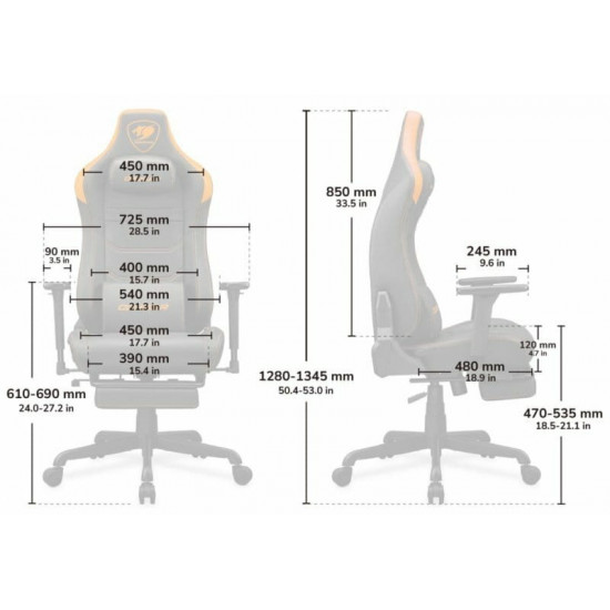 Крісло для геймерів Cougar Armor Evo S