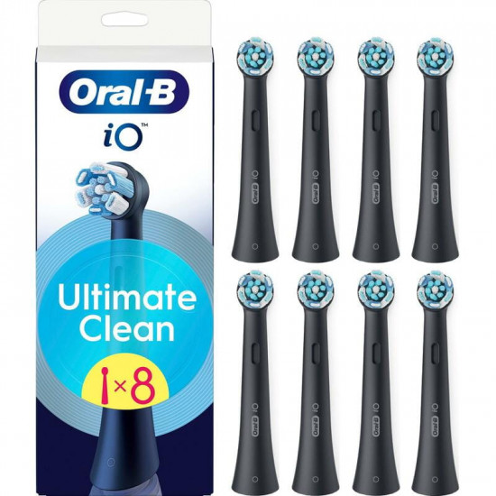 Насадка для зубної електрощітки Braun Oral-B iO RB CBF-8 Ultimate Clean Black (8 шт)