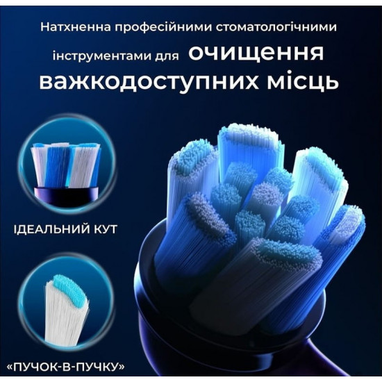 Насадка для зубної електрощітки Braun Oral-B iO RB CBF-8 Ultimate Clean Black (8 шт)