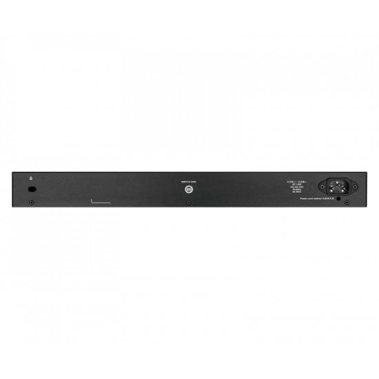 Комутатор D-Link DGS-1250-52XMP (48x1GE PoE, 4xSFP+, max PoE 370W, Smart)