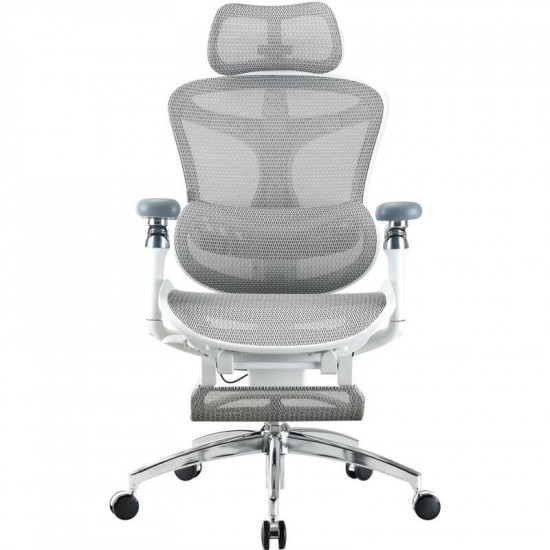 Крісло офісне Sihoo Doro C300 Pro Mesh White with footrest (Doro-C300-Pro-M102-JT)
