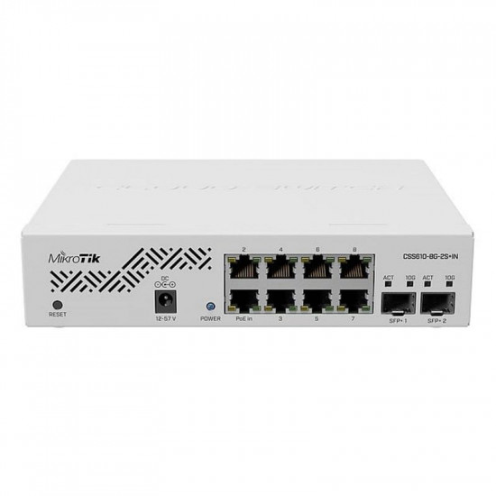 Комутатор MikroTik CSS610-8G-2S+IN
