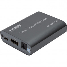 Пристрій відеозахоплення PowerPlant HDMI USB3.0 4k/60hz (HDVC8) (CA914180)