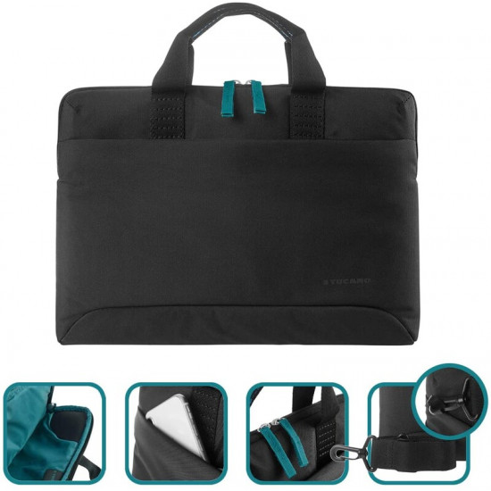 Сумка для ноутбука Tucano Smilza Slim Black (BSM15-BK)