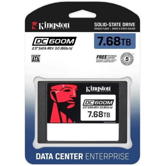 Накопичувач SSD 7.68ТB Kingston SSD DC600M 2.5" SATAIII 3D TLC (SEDC600M/7680G)