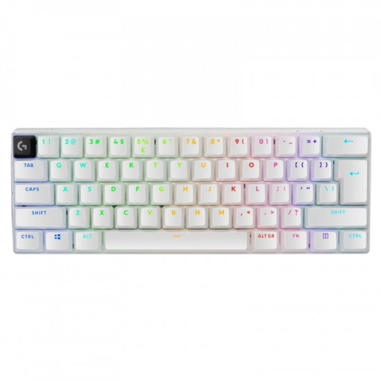 Клавiатура бездротова Logitech G PRO X 60 TKL GX Optical Tactile White (920-011930)
