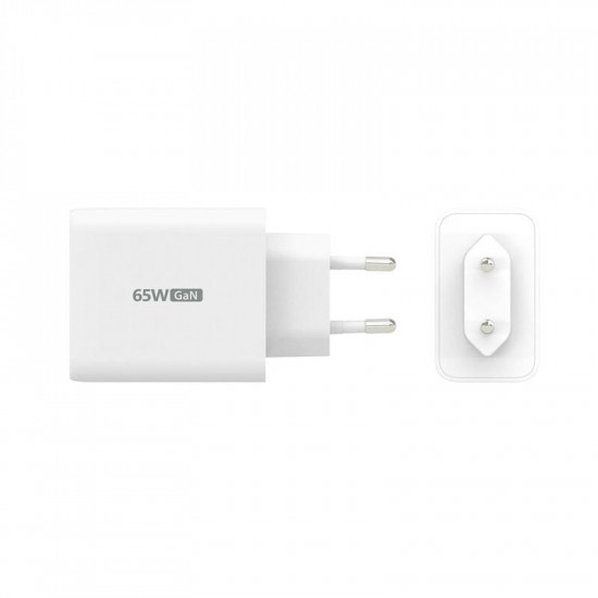 Мережевий зарядний пристрій J5create GaN USB-C 65W White (JUP3365E-EN)