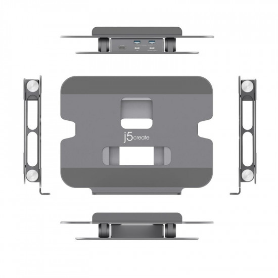 Док-станція J5create USB-C 6-в-1 (JTS327-N)