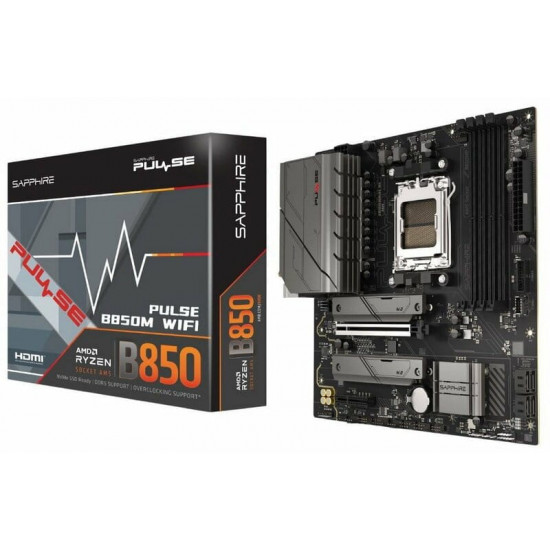 Материнська плата Sapphire B850M Pulse WiFi Socket AM5