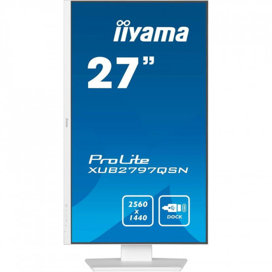 Монітор Iiyama 27" ProLite XUB2797QSN-W2 IPS White 100Hz