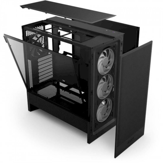 Корпус NZXT H5 Flow RGB Black (CC-H52FB-R1) без БЖ