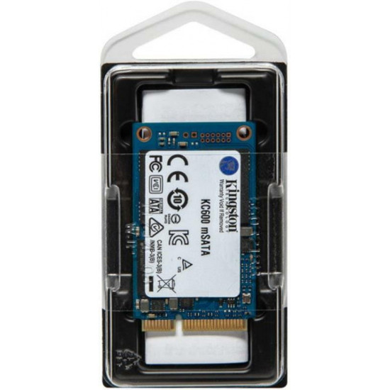 Накопичувач SSD  512GB Kingston KC600 mSATA SATAIII 3D TLC (SKC600MS/512G)