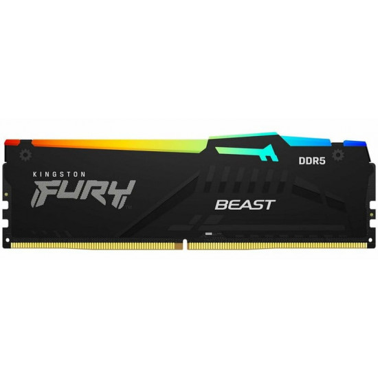 Модуль пам`яті DDR5 2x8GB/5600 Kingston Fury Beast RGB Black (KF556C40BBAK2-16)