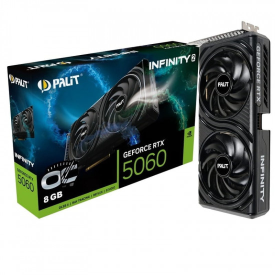 Відеокарта GF RTX 5060 8GB GDDR7 Infinity 2 OC Palit (NE75060V19P1-GB2063L)
