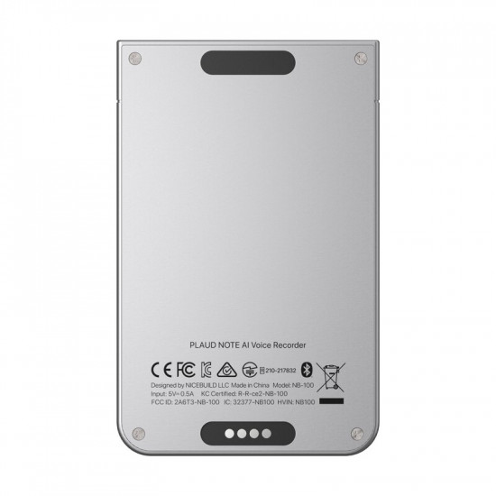 Диктофон Plaud AI Note Silver (NB-100-SI)