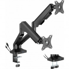 Кріплення настільне для двох моніторів OfficePro 17-35" Black (MA452B)
