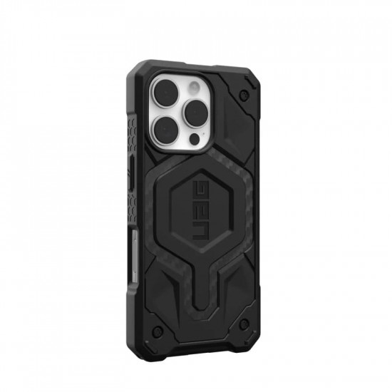 Чохол-накладка Urban Armor Gear Magsafe для Apple iPhone 16 Pro Monarch Pro Carbon Fiber (114456114242)