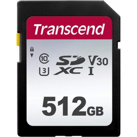 Карта пам`яті SDXC 512GB UHS-I/U3 Class 10 Transcend 300S R95/W55MB/s (TS512GSDC300S)