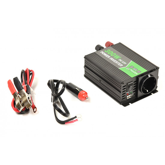 Інвертор напруги PowerPlant HYM300-122, 12V (KD00MS0001)