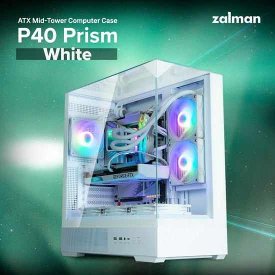 Корпус Zalman P40 Prism White