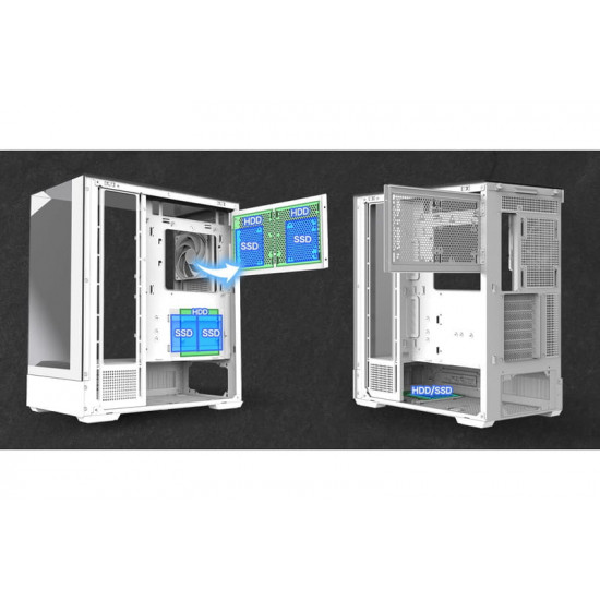 Корпус Zalman P40 Prism White