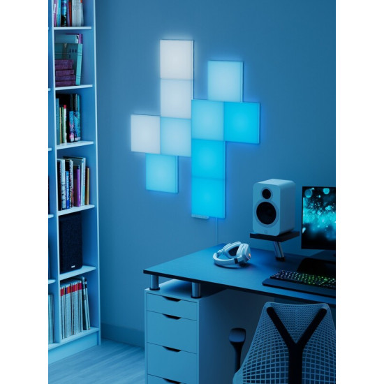 Комплект панелей Nanoleaf Blocks Squares Add-On Kit з підтримкою HomeKit і Matter, 2 шт. (N8100E00-2BS)