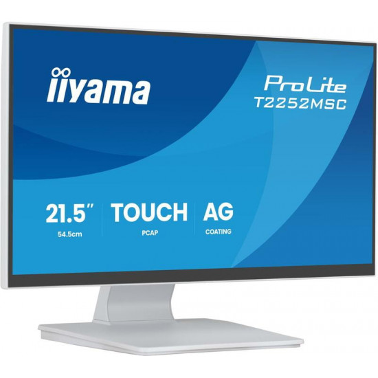 Монітор Iiyama 21.5" ProLite T2252MSC-W2AG IPS White 100Hz
