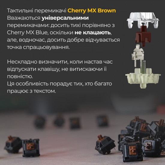 Клавіатура Ducky One 3 TKL Cherry MX Brown UA USB Matcha Cream (DKON2187-BUAPXМAEGGC1)