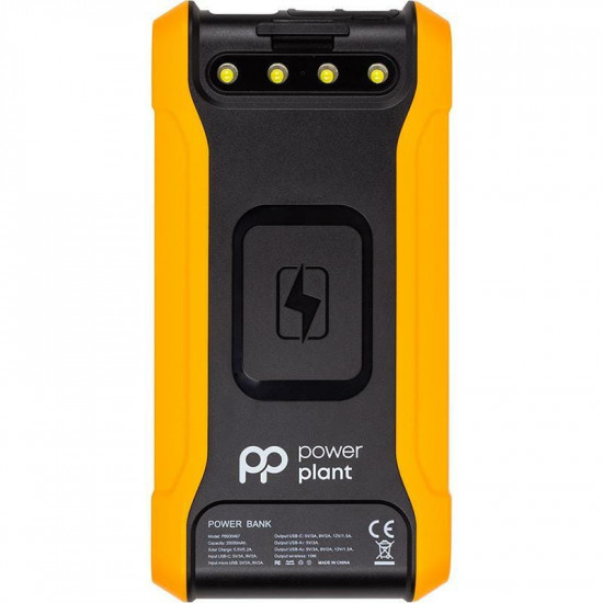 Універсальна мобільна батарея PowerPlant 20000mAh, Wireless, Solar panel (PB930487)