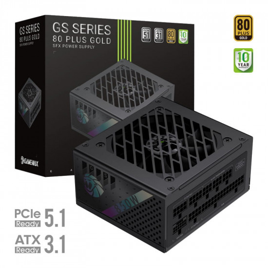 Блок живлення GameMax GS 850G V25 Black 850W