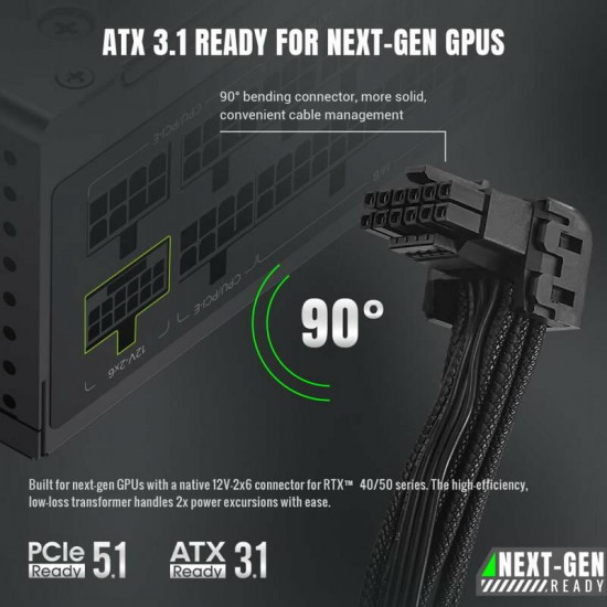Блок живлення GameMax GS 850G V25 Black 850W