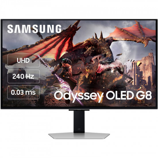 Монітор Samsung 32" Odyssey G80SD (LS32DG800SZXUA) OLED Black Curved 240Hz