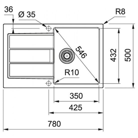 Кухонна мийка Franke Sirius 2.0 S2D 611-78 Чорний (143.0621.190)