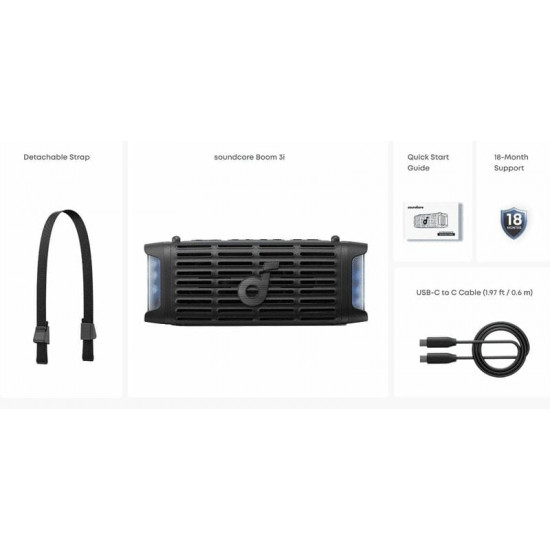 Акустична система Anker SoundCore Boom 3i Black (D5100010)