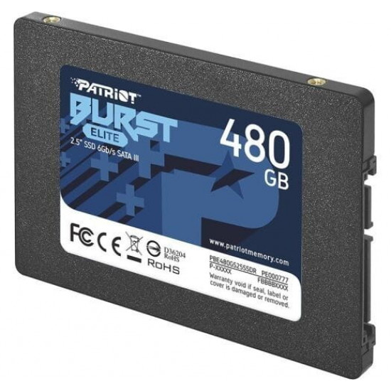 Накопичувач SSD  480GB Patriot Burst Elite 2.5" SATAIII TLC (PBE480GS25SSDR)