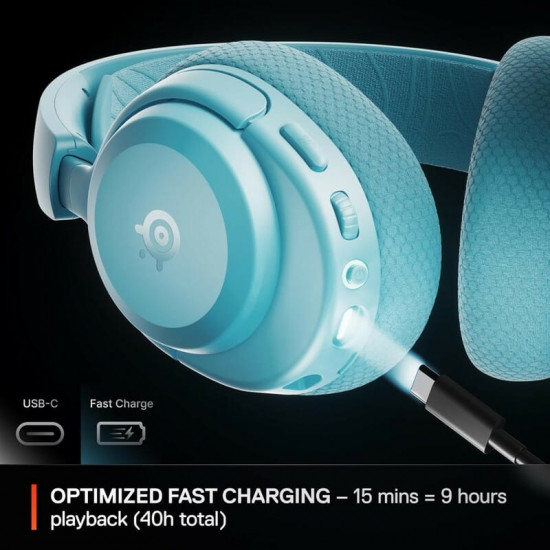 Bluetooth-гарнітура SteelSeries Arctis Nova 3P Wireless Multi Platform Aqua (61688)