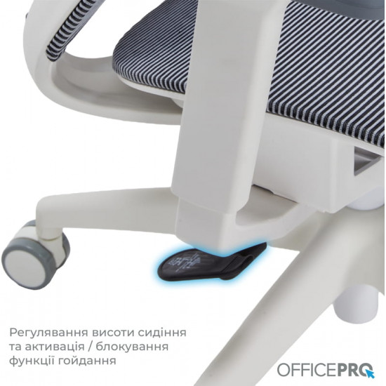 Крісло офісне Officepro Balance OC620-W-DG-DG White/Dark Gray