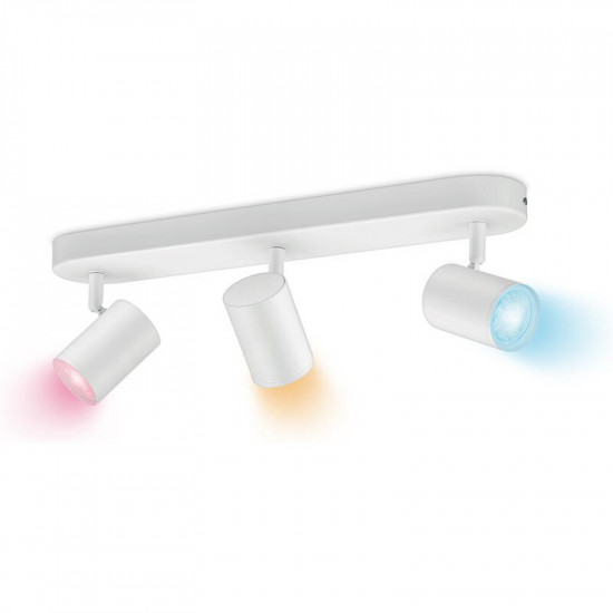 Світильник точковий накладний розумний WiZ Imageo Spots 3х5W 2200-6500K RGB Wi-Fi White (929002658901)