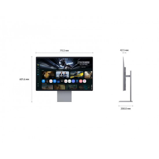 Монітор Samsung 32" Smart M9 (LS32FM902SZXUA) QD-OLED Black 165Hz