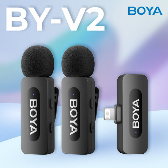 Мікрофон BOYA BY-V2 Lightning Black