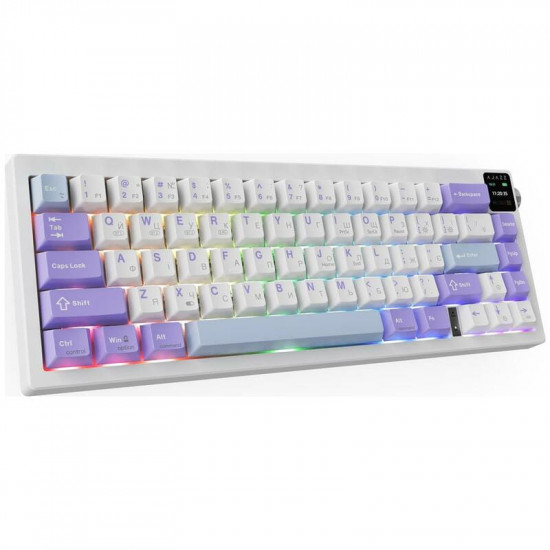 Клавіатура бездротова Ajazz AK650 Flying Fish Switch Purple (AK650-FF-PWB)