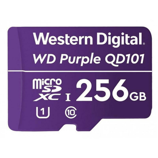 Карта пам`ятi MicroSDHC 256GB UHS-I Class 10 WD Purple QD101 (WDD256G1P0C)